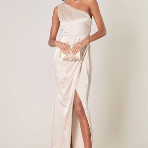 Sugarlips Prestige One Shoulder Asymmetrical Maxi Dress